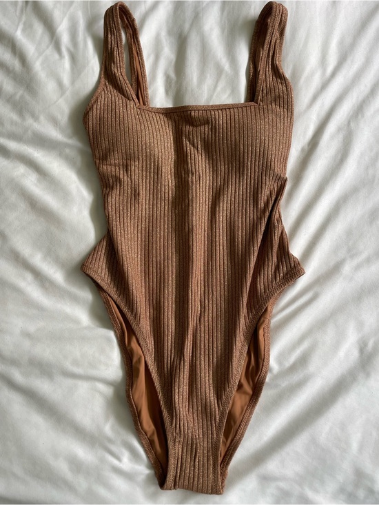 J. Crew Other - J. Crew Ribbed One-Piece Swimsuit in Brown